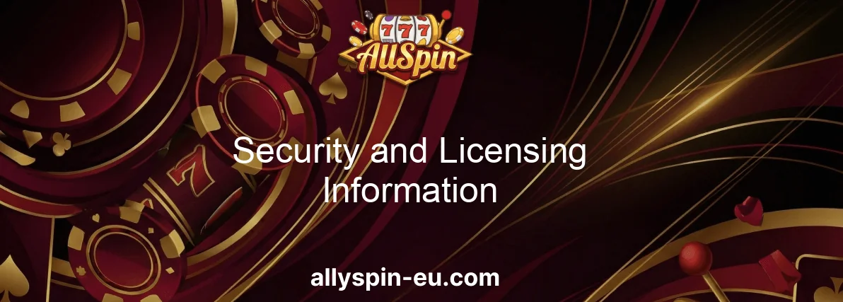 Allyspin Casino Security And Licensing Information Allyspin Casino Security And Licensing Information